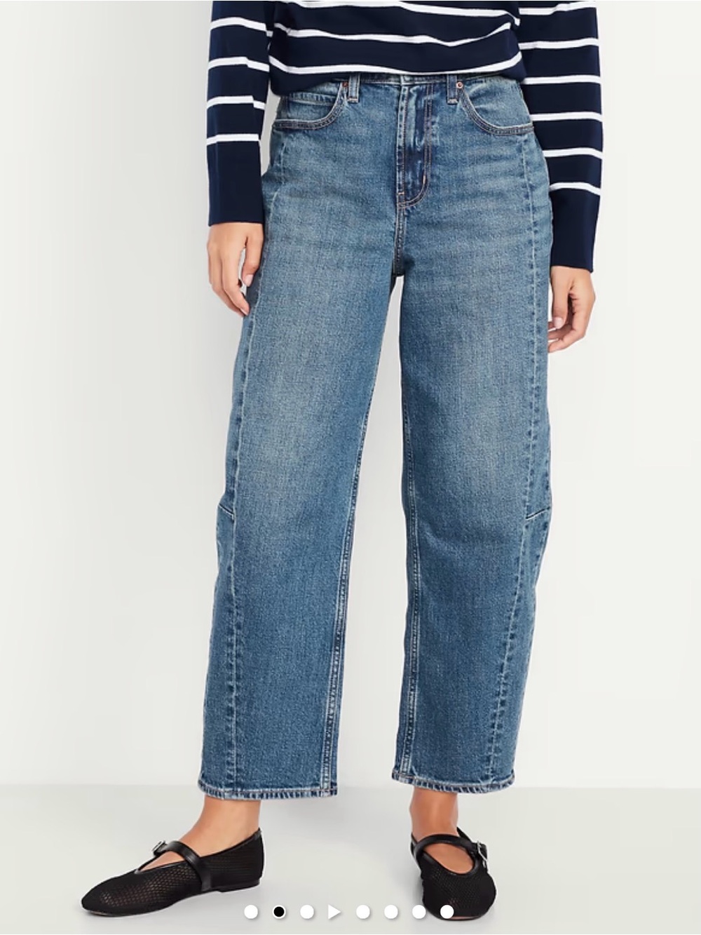 Women’s Old Navy High Waisted Baggy Barrel Jeans